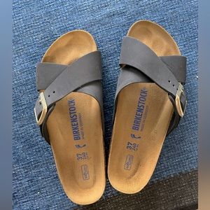 Birkenstock Siena II Soft Footbed Nubuck Leather in Midnight